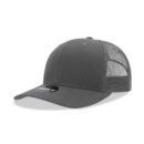 Decky 6021 6 Panel Mid Profile Structured Cotton Blend Trucker A - Charcoal