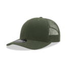 Decky 6021 6 Panel Mid Profile Structured Cotton Blend Trucker A - Olive