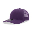 Decky 6021 6 Panel Mid Profile Structured Cotton Blend Trucker A - Purple