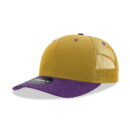 Decky 6021 6 Panel Mid Profile Structured Cotton Blend Trucker B - Gold/Purple