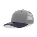 Decky 6021 6 Panel Mid Profile Structured Cotton Blend Trucker B - Grey/Navy