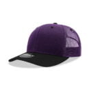 Decky 6021 6 Panel Mid Profile Structured Cotton Blend Trucker B - Purple/Black