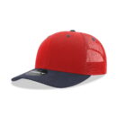 Decky 6021 6 Panel Mid Profile Structured Cotton Blend Trucker B - Red/Navy