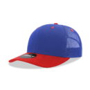 Decky 6021 6 Panel Mid Profile Structured Cotton Blend Trucker B - Red/Royal