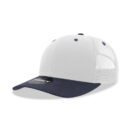 Decky 6021 6 Panel Mid Profile Structured Cotton Blend Trucker B - White/Navy