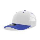 Decky 6021 6 Panel Mid Profile Structured Cotton Blend Trucker B - White/Royal