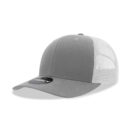 Decky 6021 6 Panel Mid Profile Structured Cotton Blend Trucker C - Grey/White