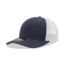 Decky 6021 6 Panel Mid Profile Structured Cotton Blend Trucker C - Navy/White