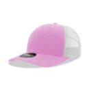 Decky 6021 6 Panel Mid Profile Structured Cotton Blend Trucker C - Pink/White