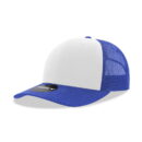 Decky 6021 6 Panel Mid Profile Structured Cotton Blend Trucker C - Royal/White/Royal