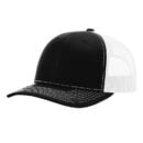 Richardson - Snapback Trucker Cap - 112 - Black/White