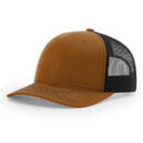 Richardson - Snapback Trucker Cap - 112 - CARAMEL/BLACK