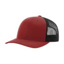 Richardson - Snapback Trucker Cap - 112 - Cardinal/Black