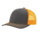 Richardson - Snapback Trucker Cap - 112 - Charcoal/Neon Orange