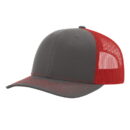 Richardson - Snapback Trucker Cap - 112 - Charcoal/Red