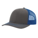 Richardson - Snapback Trucker Cap - 112 - Charcoal/Royal