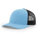 Richardson - Snapback Trucker Cap - 112 - Columbia Blue/Black