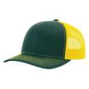 Richardson - Snapback Trucker Cap - 112 - Dark Green/Yellow