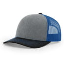 Richardson - Snapback Trucker Cap - 112 - Heather/Royal/Black