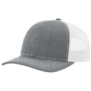 Richardson - Snapback Trucker Cap - 112 - Heather Gray/White