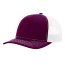 Richardson - Snapback Trucker Cap - 112 - Maroon/White