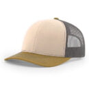 Richardson - Snapback Trucker Cap - 112 - MinkBeige/Charcoal/AmberGold