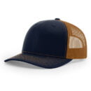 Richardson - Snapback Trucker Cap - 112 - Navy/Caramel