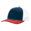 Richardson - Snapback Trucker Cap - 112 - Navy/White/Red