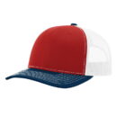 Richardson - Snapback Trucker Cap - 112 - Red/White/Navy