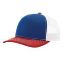 Richardson - Snapback Trucker Cap - 112 - Royal/White/Red