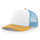 Richardson - Snapback Trucker Cap - 112 - White/Columbia Blue/Yellow